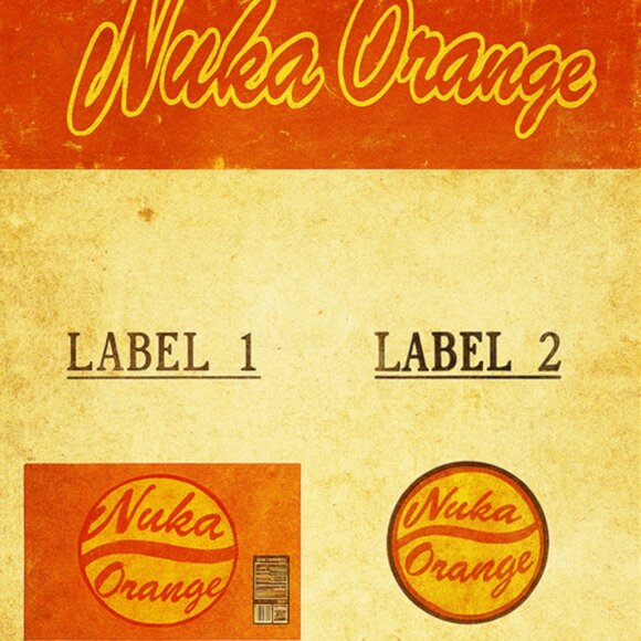Fallout 4 Nuka Cola Orange Keychains - Variety Labels - Picture 12 of 12